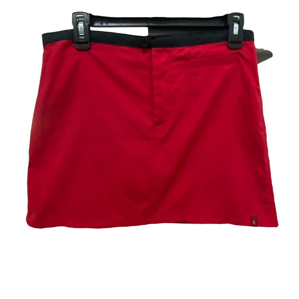 Royal Robbins Red Huntington Beach Skirt Outdoor‎ Travel Clothing Flat Front